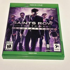 Saints Row The Third Remastered Xbox One In Box Missing Manuals